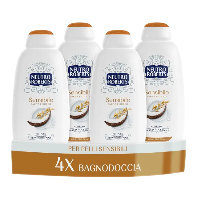 neutro-roberts-bagnoschiuma-corpo-sensibile-avena-e-cocco-senza-sapone-e-senza-s image 1