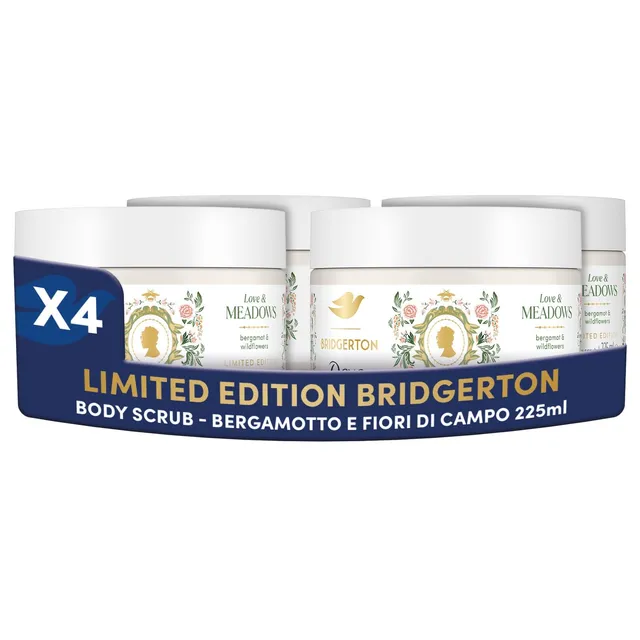 dove-scrub-corpo-bridgerton-love-meadows-limited-edition-con-detergenti-a-base-v image 1