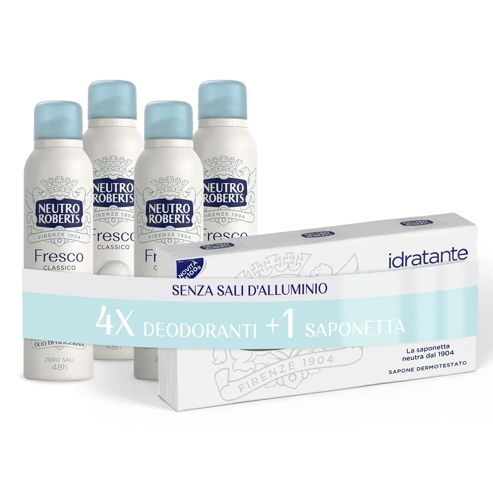 neutro-roberts-fresco-classico-deodorante-spray-zero-sali-di-alluminio-48h-4-pez image 1