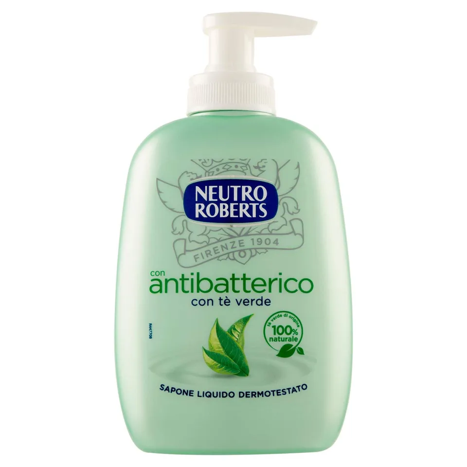 neutro-roberts-sapone-liquido-antibatterico-al-t-verde-200ml-dermatologicamente- image 1