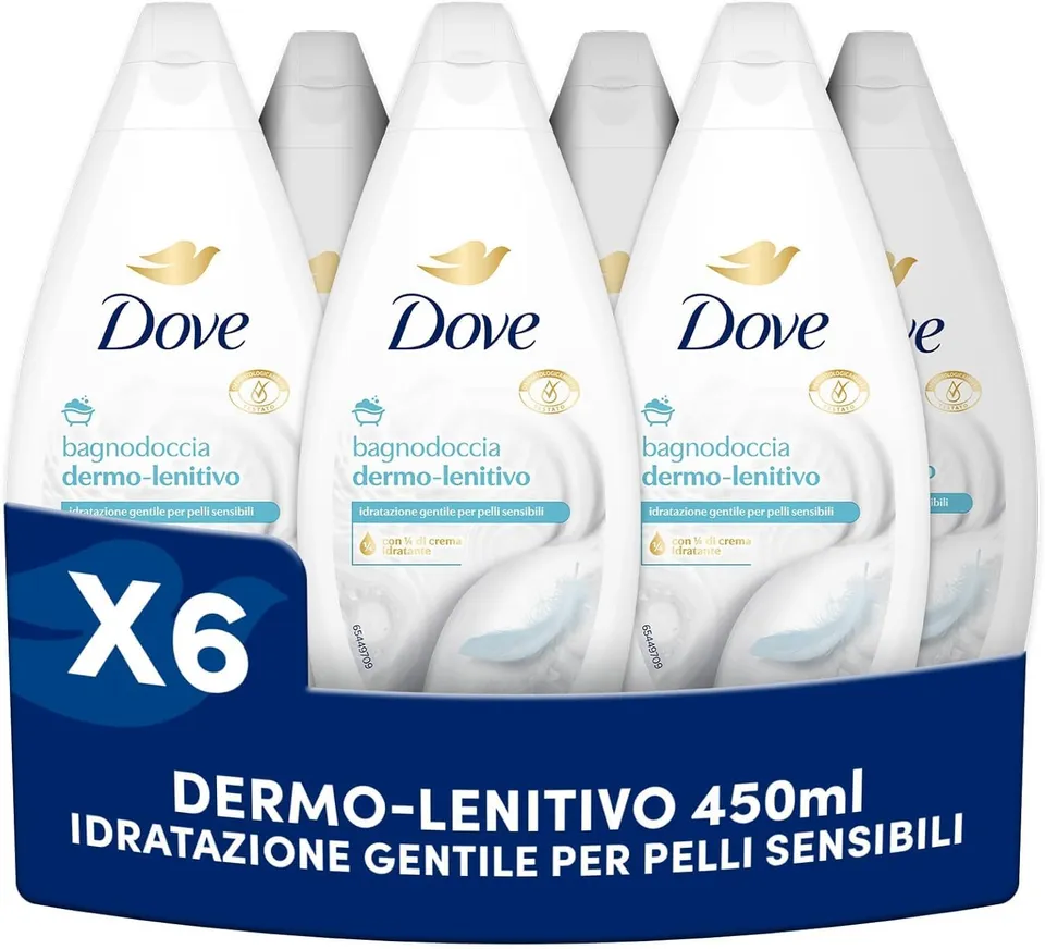 dove-bagnodoccia-dermo-lenitivo-per-pelli-sensibili-con-1-4-crema-idratante-vega image 1
