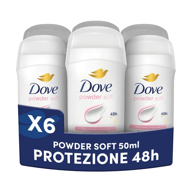 dove-deodorante-stick-powder-care-antitraspirante-protezione-48-ore-con-1-4-di-c image 1