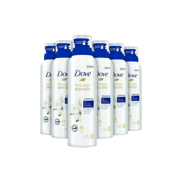 dove-mousse-doccia-olio-di-cotone-bagnodoccia-schiuma-nutriente-senza-solfati-sl image 1