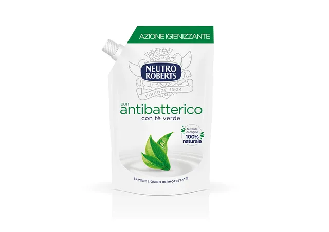 neutro-roberts-sapone-liquido-antibatterico-per-le-mani-al-t-verde-ecopouch-rica image 1