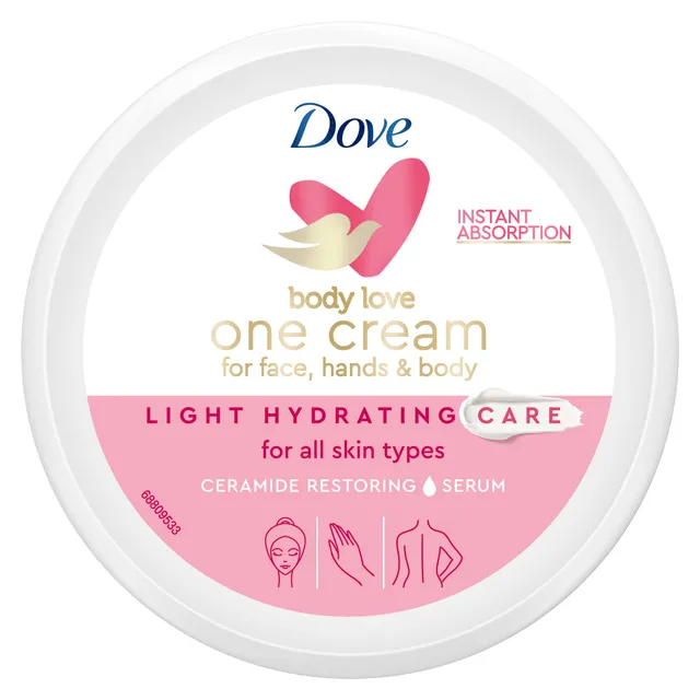 dove-body-love-one-cream-light-hydrating-care-crema-viso-corpo-e-mani-per-pelle- image 1