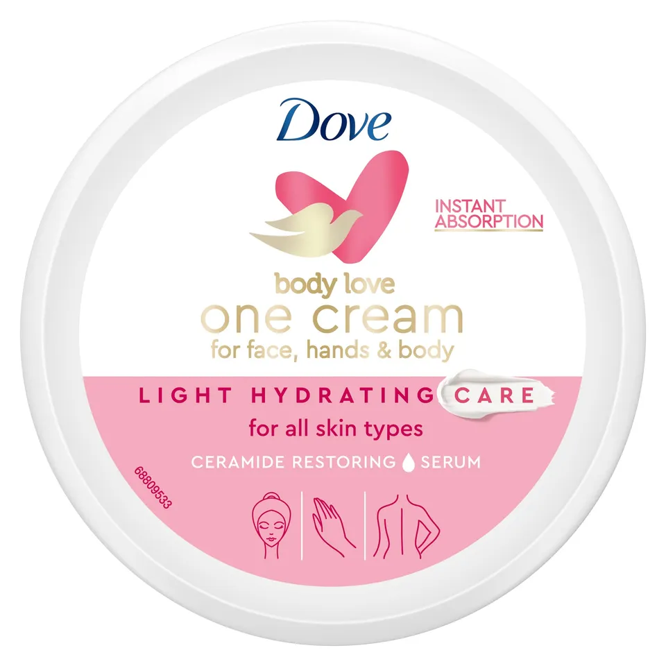 dove-body-love-one-cream-light-hydrating-care-crema-viso-corpo-e-mani-per-pelle- image 1