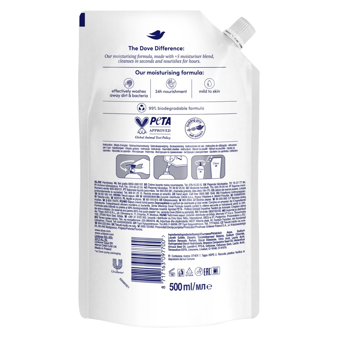 dove-go-fresh-sapone-liquido-mani-ricarica-5-agenti-idratanti-99-biodegradabile- image 2