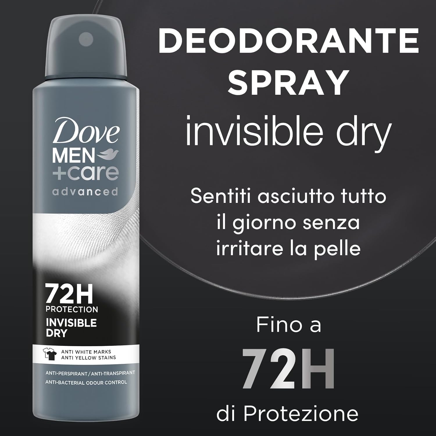 dove-men-care-deodorante-spray-advanced-care-invisible-dry-antitraspirante-uomo- image 2