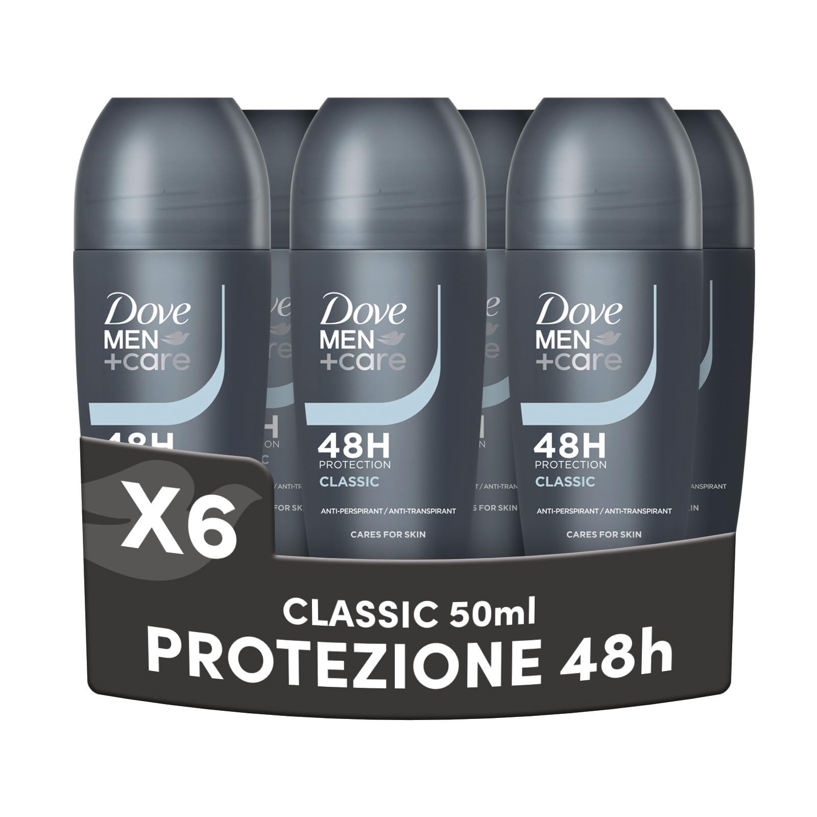 dove-men-care-classic-roll-on-6x50-ml-antitraspirante-uomo-48-ore-profumazione-a image 1