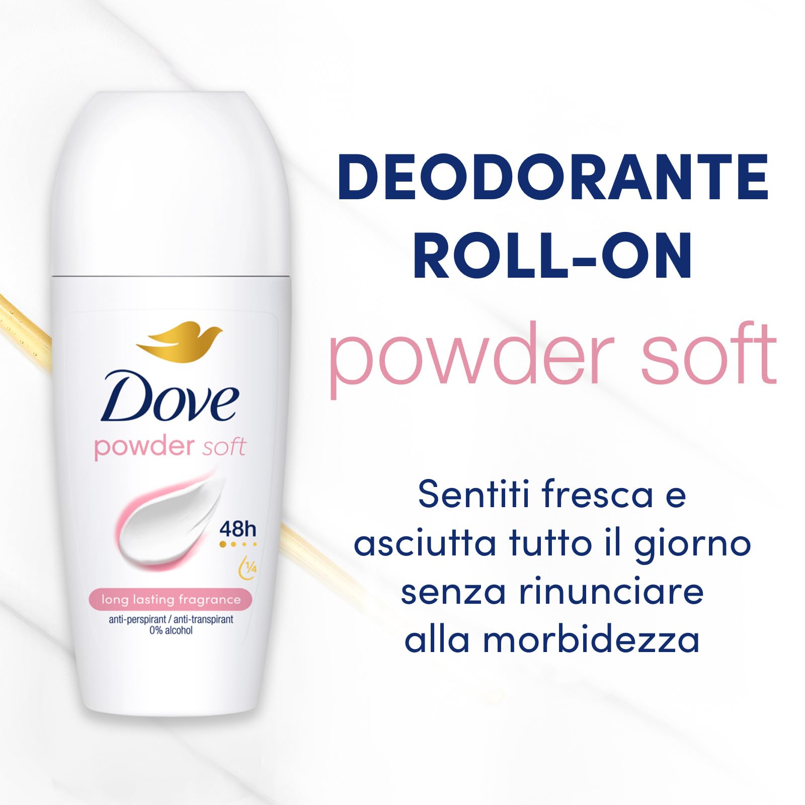 dove-classic-care-powder-deodorante-roll-on-antitraspirante-con-1-4-crema-idrata image 3