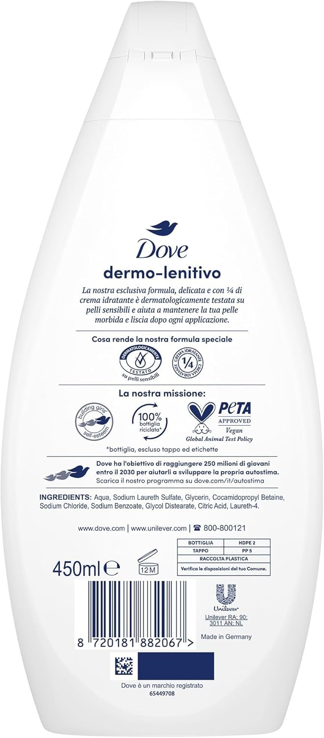 dove-bagnodoccia-dermo-lenitivo-per-pelli-sensibili-con-1-4-crema-idratante-vega image 2