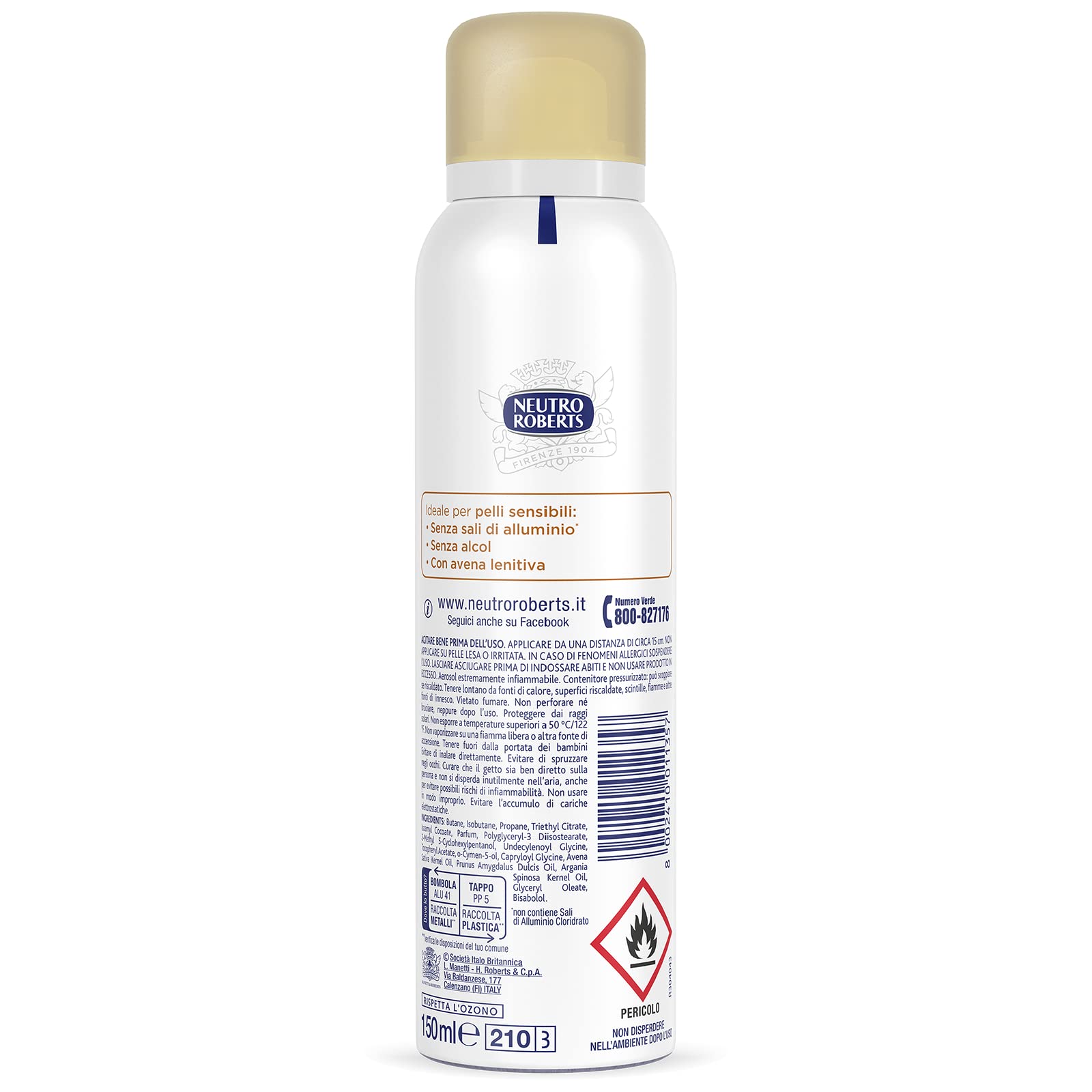 neutro-roberts-deodorante-spray-pelle-sensibile-con-avena-lenitiva-e-latte-48-or image 2