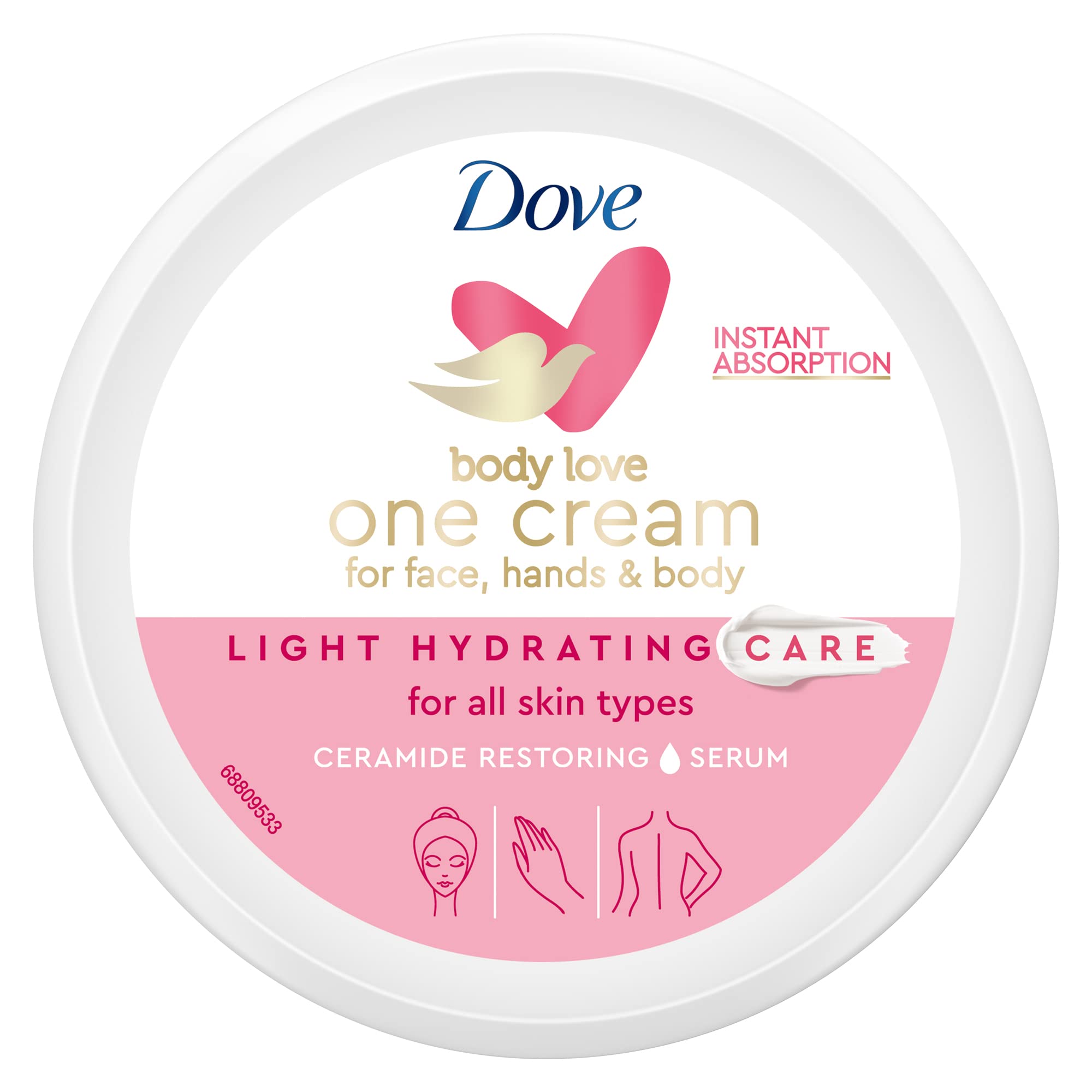 dove-body-love-one-cream-light-hydrating-care-crema-viso-corpo-e-mani-per-pelle- image 1