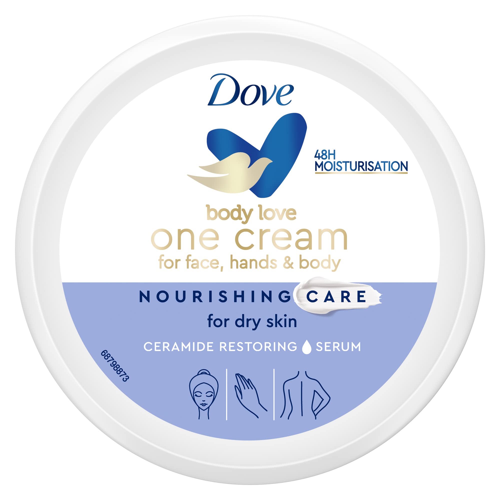 dove-body-love-one-cream-nourishing-care-crema-viso-corpo-e-mani-per-pelle-secca image 1
