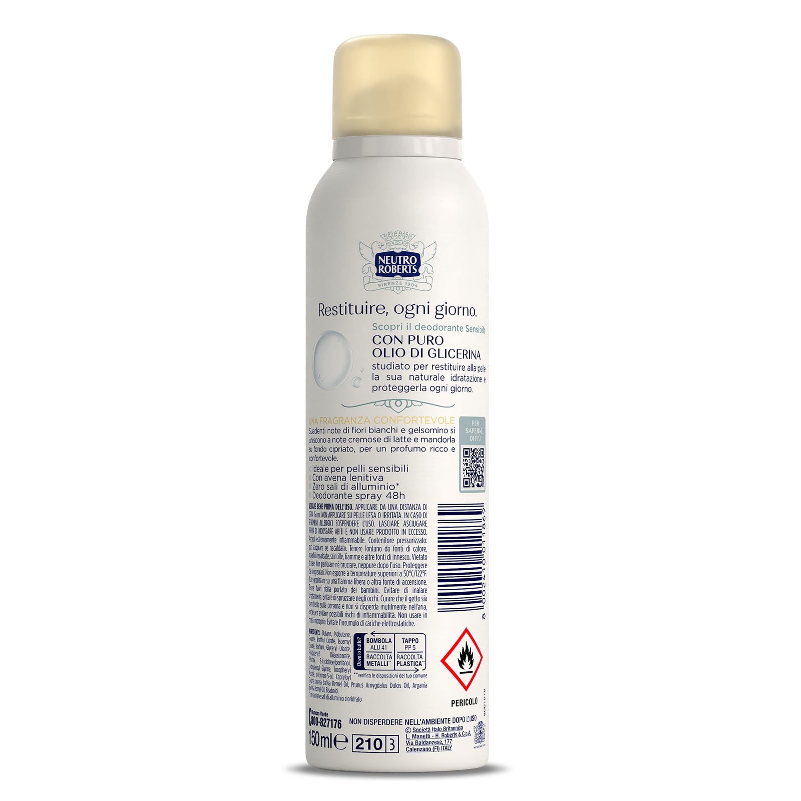 neutro-roberts-deodorante-spray-pelle-sensibile-avena-lenitiva-e-latte-senza-sal image 2