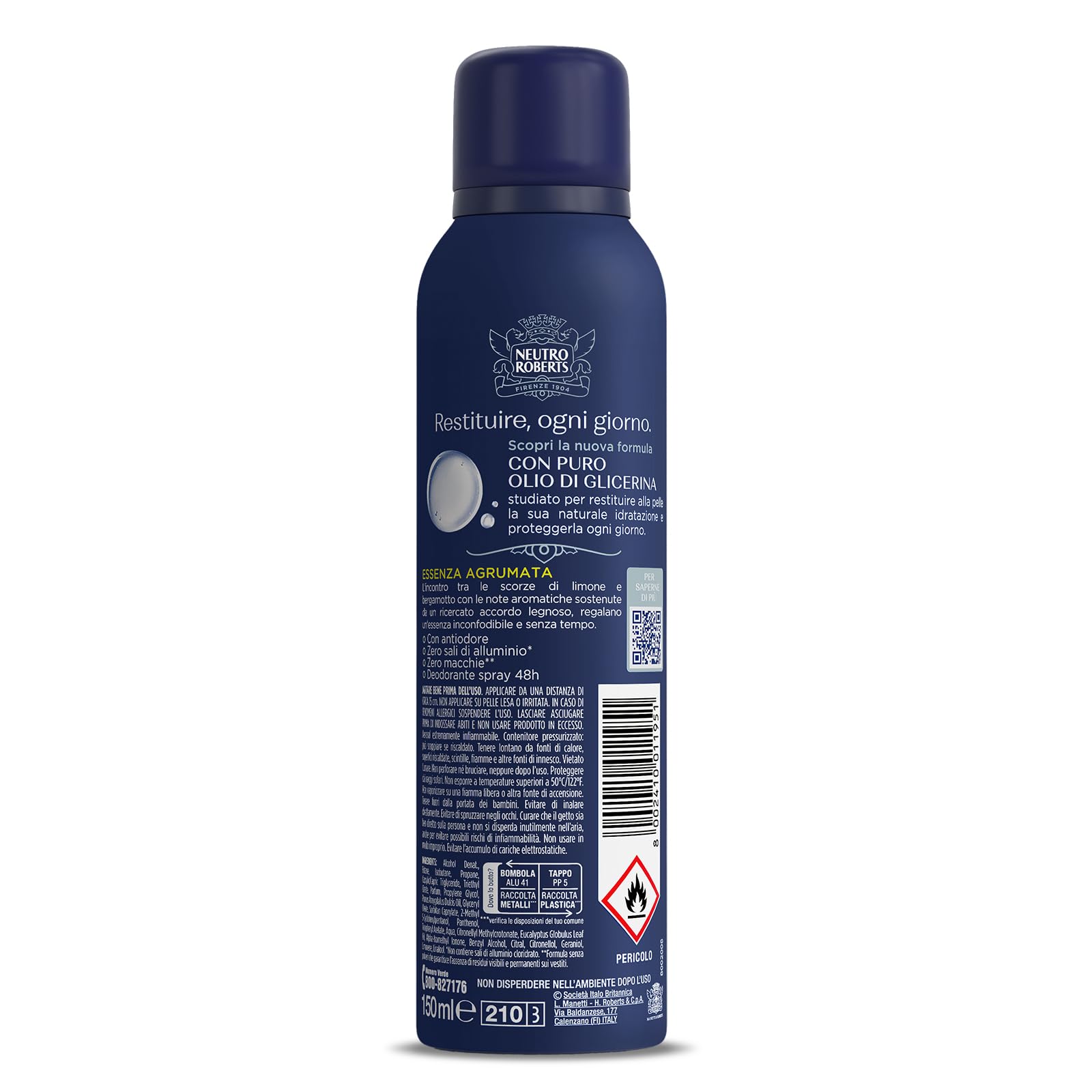 neutro-roberts-deodorante-spray-uomo-fresco-essenza-agrumata-150-ml-zero-sali-di image 2