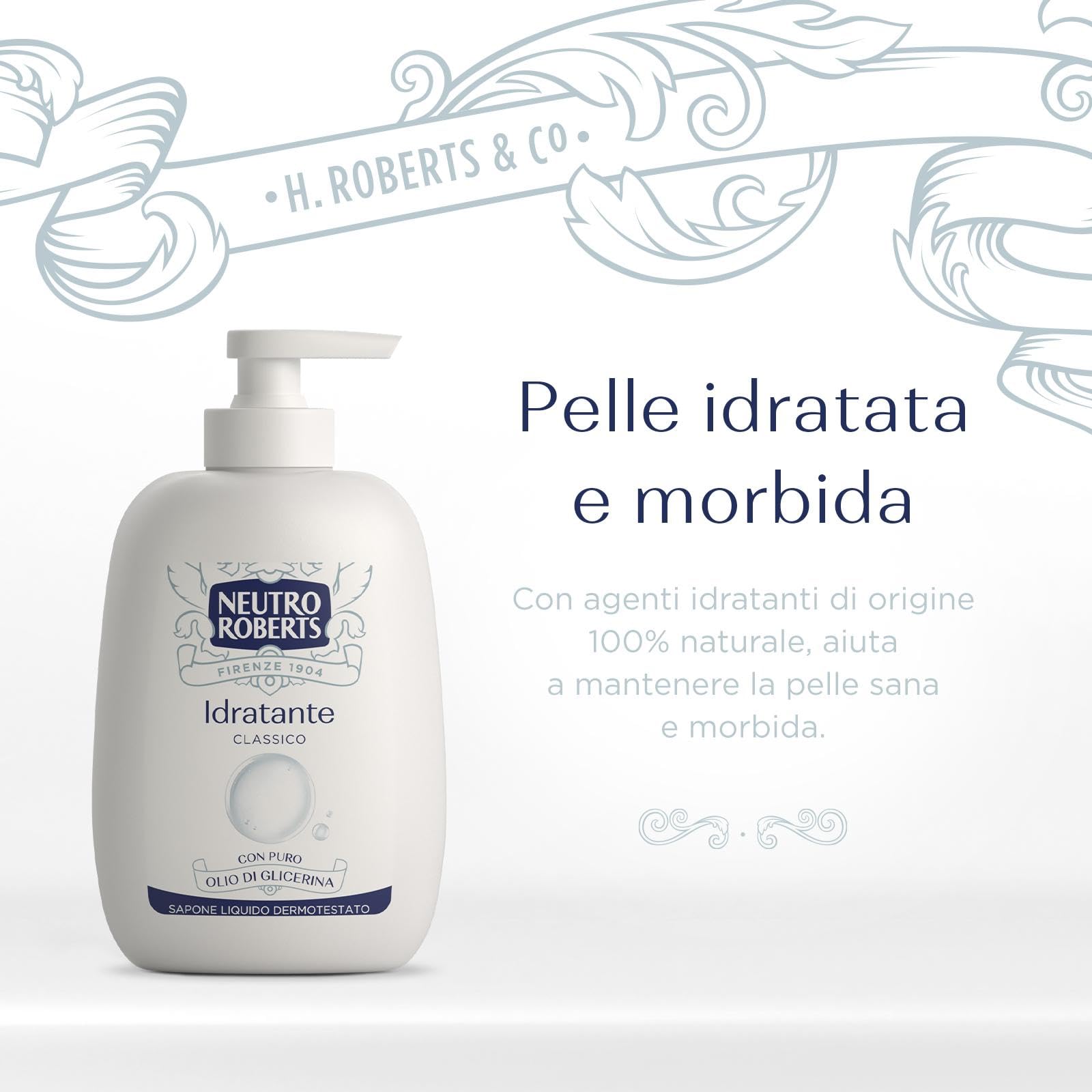 neutro-roberts-sapone-liquido-idratante-con-glicerina-6x200-ml-ingredienti-natur image 2