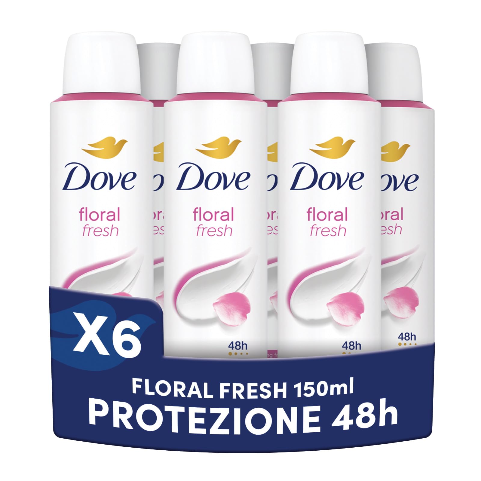 dove-classic-care-floral-deodorante-antitraspirante-spray-48h-con-1-4-di-crema-i image 1
