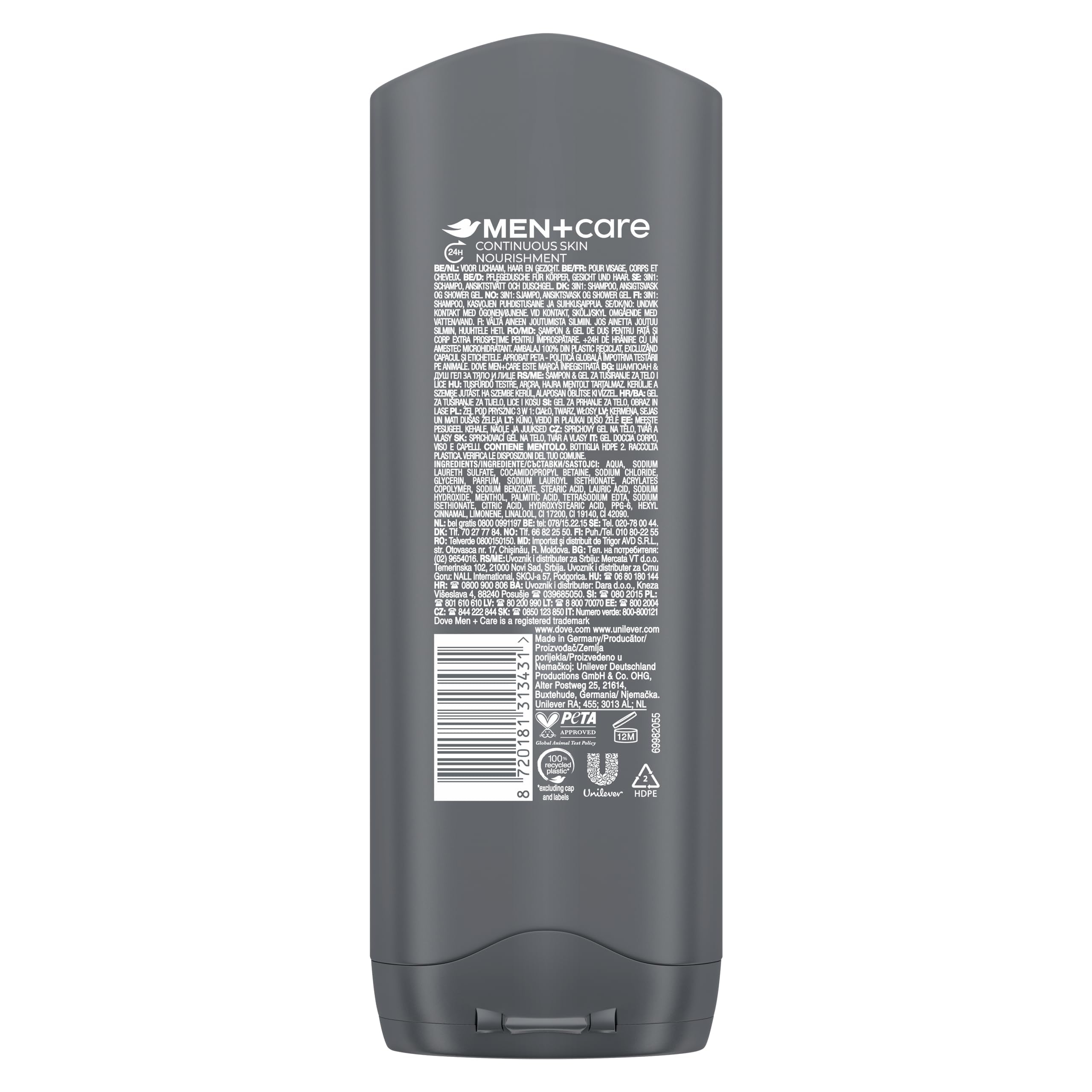 dove-men-care-extra-fresh-docciaschiuma-uomo-3-in-1-corpo-viso-e-capelli-con-tec image 2