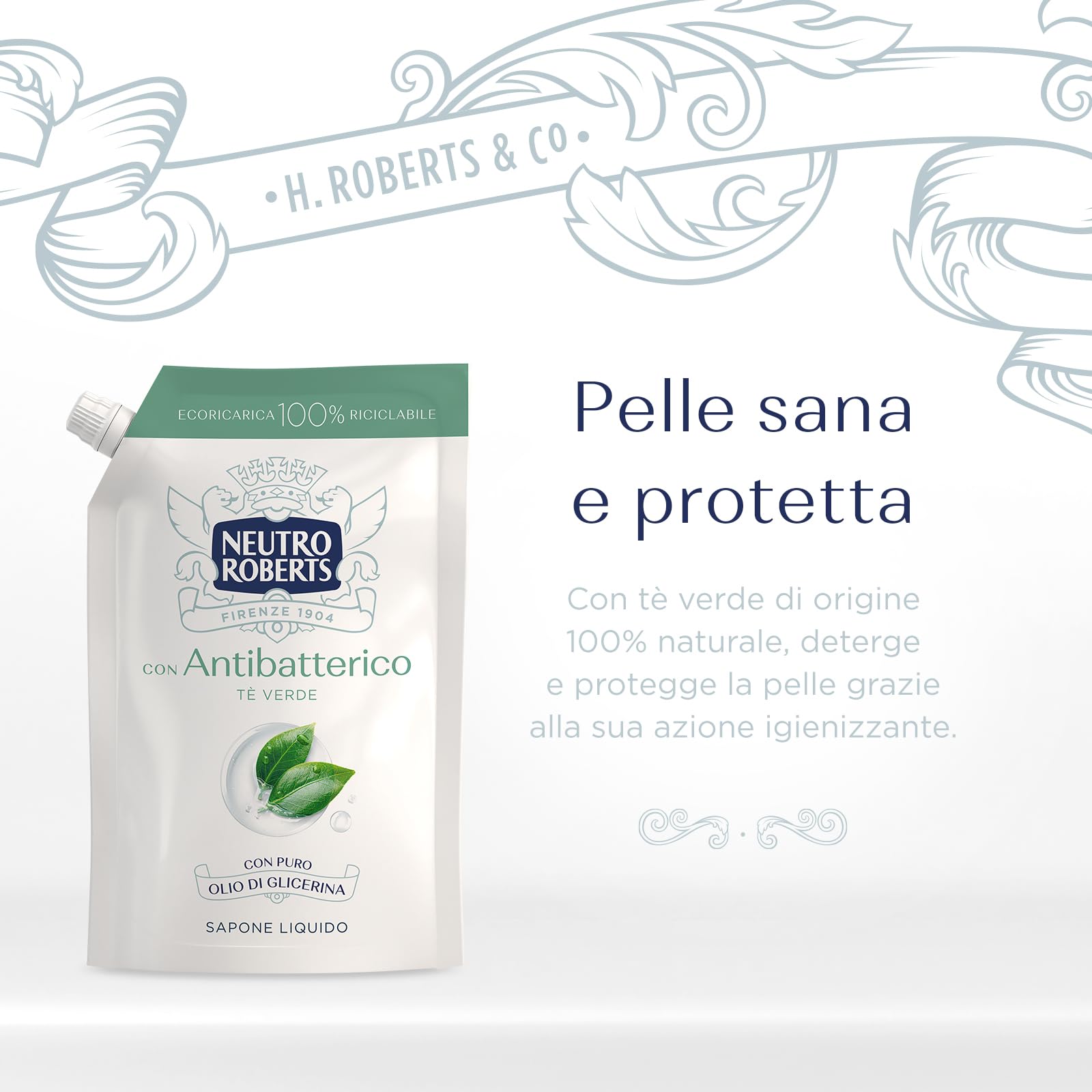neutro-roberts-sapone-liquido-antibatterico-per-le-mani-al-t-verde-ecopouch-rica image 2