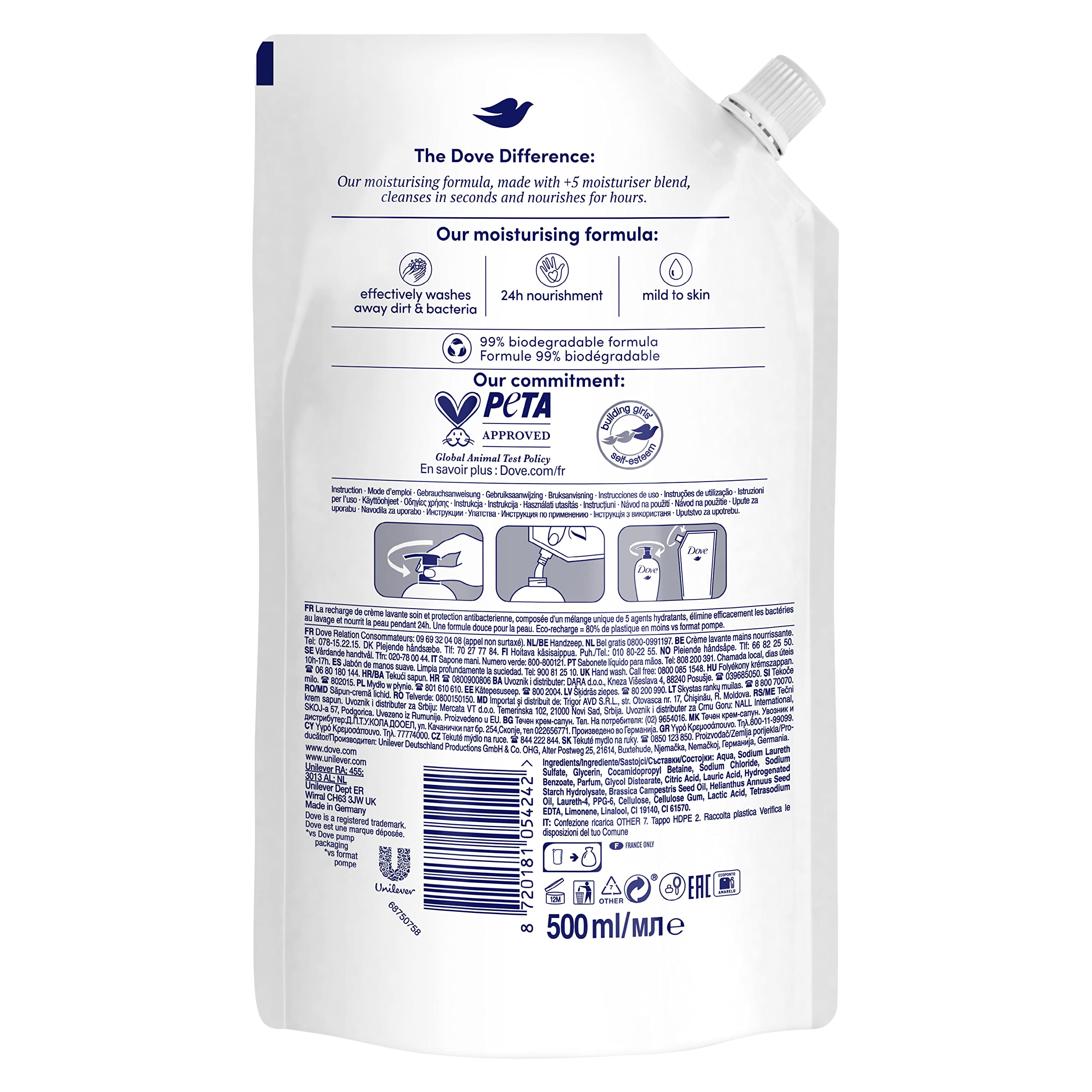 dove-sapone-liquido-mani-care-protect-ricarica-500-ml-rimuove-sporco-e-batteri-5 image 3
