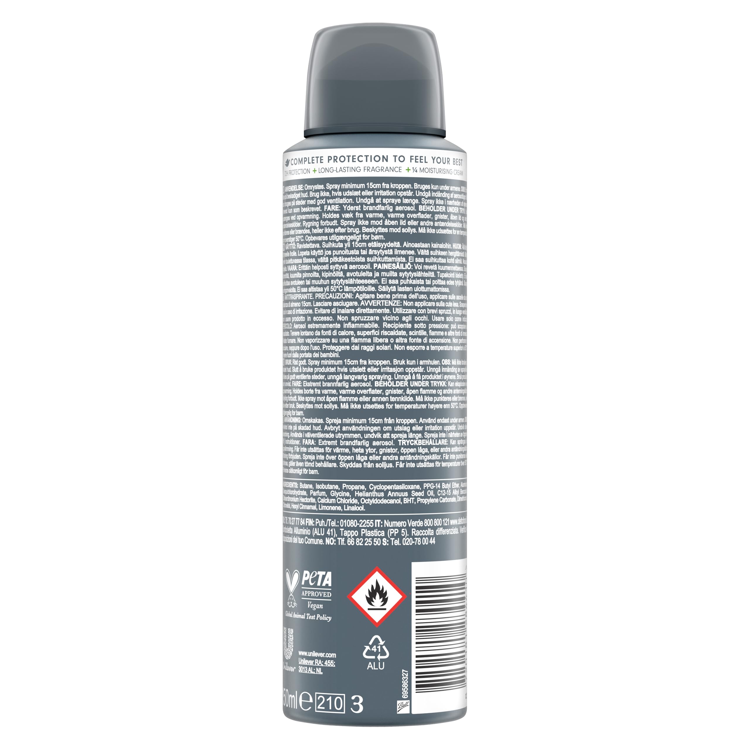 dove-men-care-extra-fresh-deodorante-spray-uomo-senza-alcol-48-ore-con-1-4-crema image 2