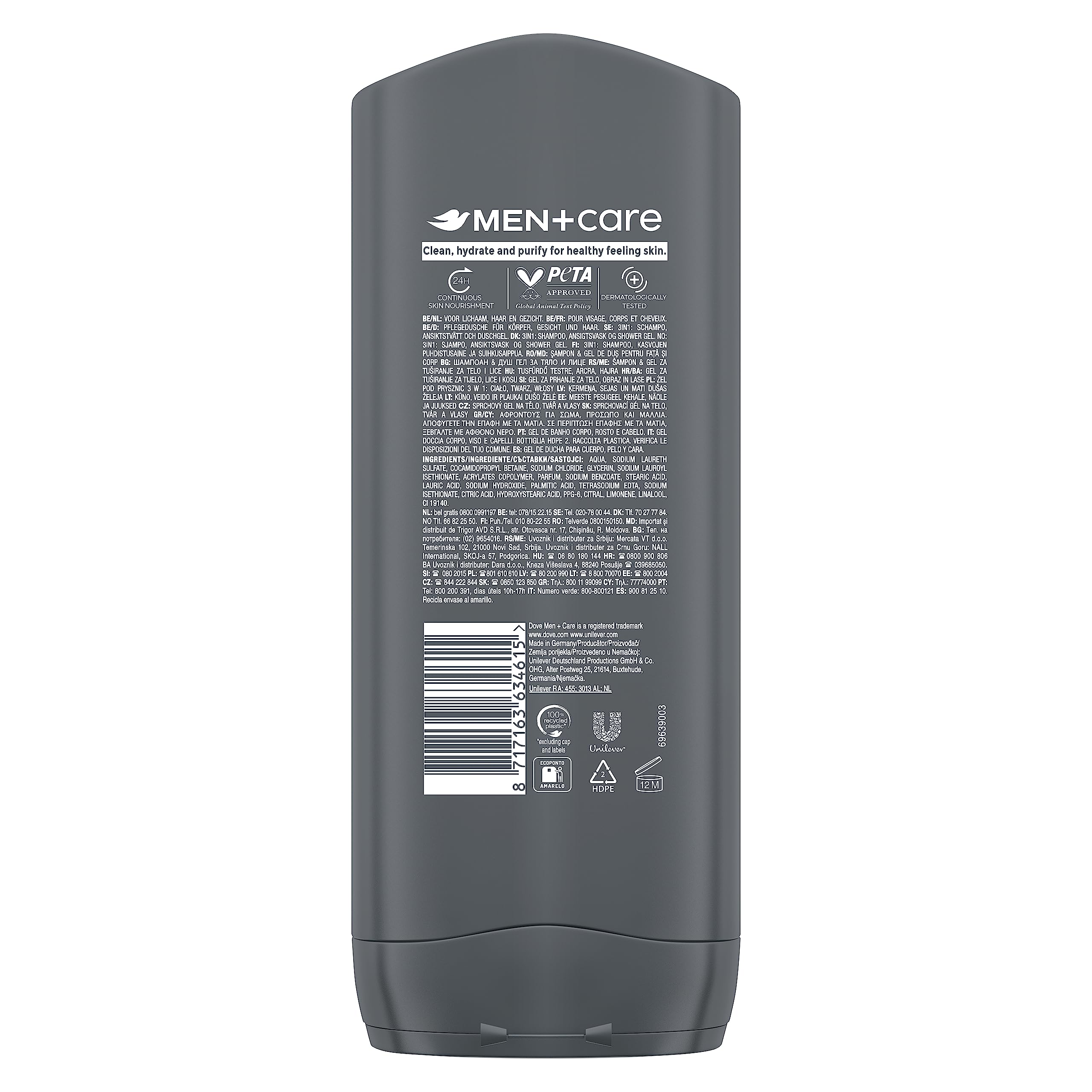 dove-men-care-sports-active-fresh-bagnoschiuma-uomo-3-in-1-corpo-viso-e-capelli- image 2